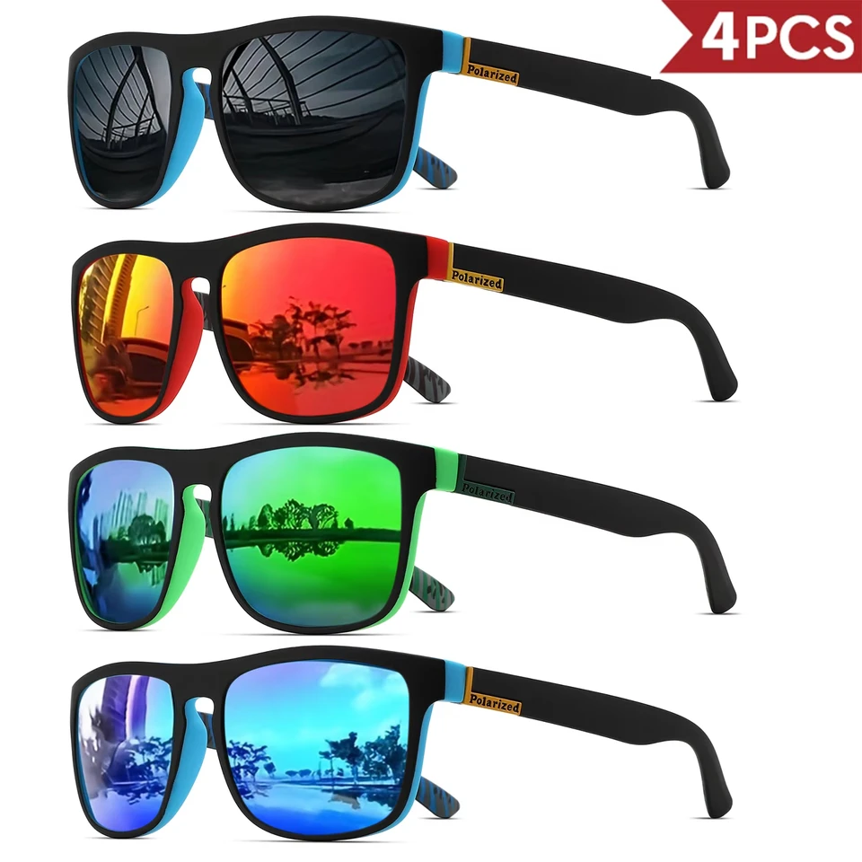 1-4PCS Men Classical Square Po - огляд і ціна Fishing Sunglasses Polarized