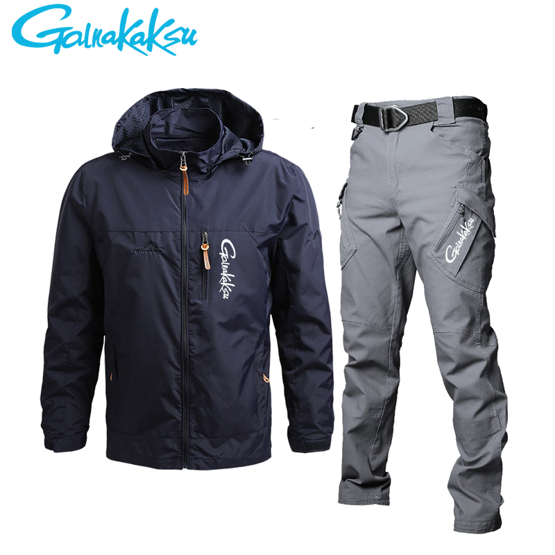 Men's Waterproof Hooded Jacket - огляд і ціна Fishing Rain Suit