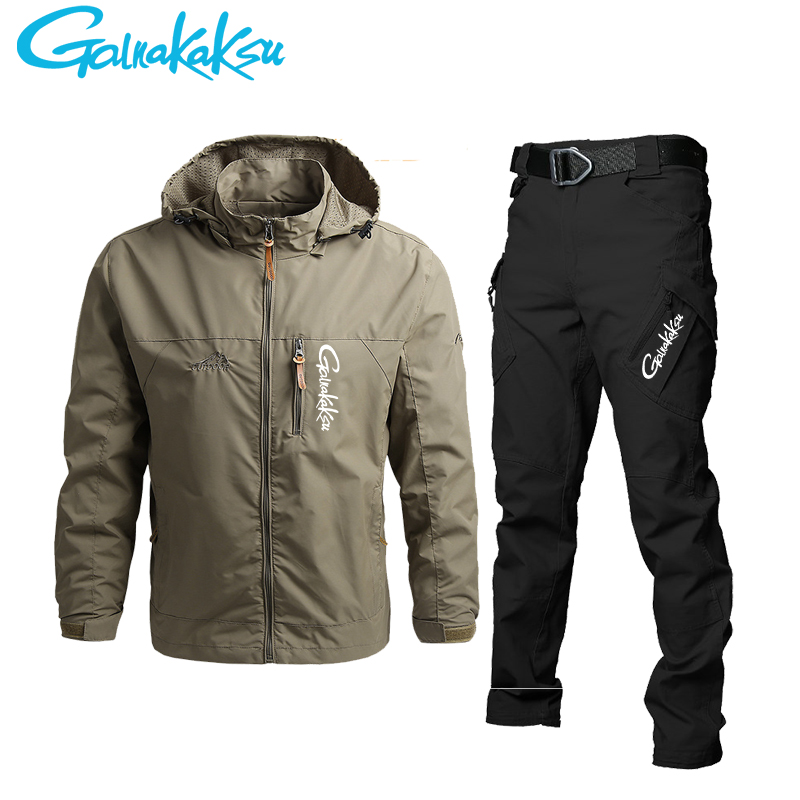 Men's Waterproof Hooded Jacket - огляд і ціна Fishing Rain Suit