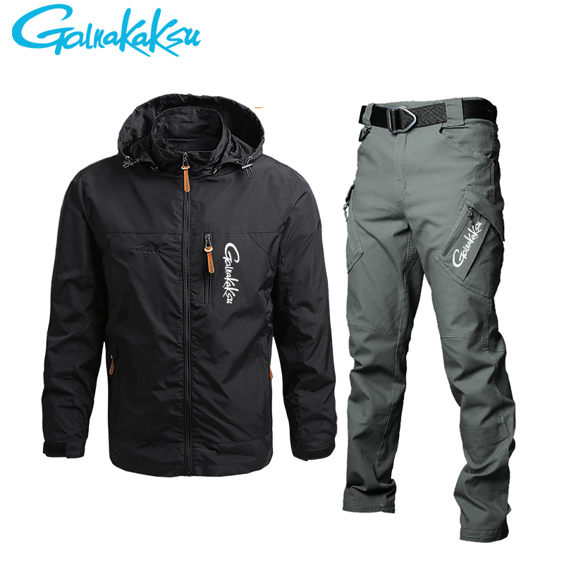 Men's Waterproof Hooded Jacket - огляд і ціна Fishing Rain Suit
