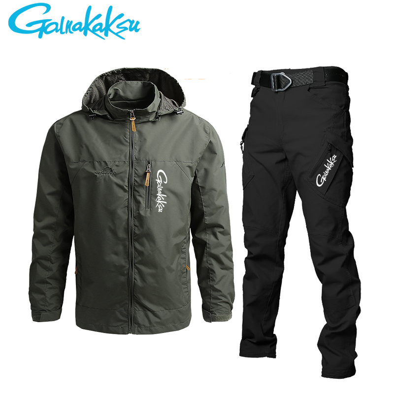 Men's Waterproof Hooded Jacket - огляд і ціна Fishing Rain Suit