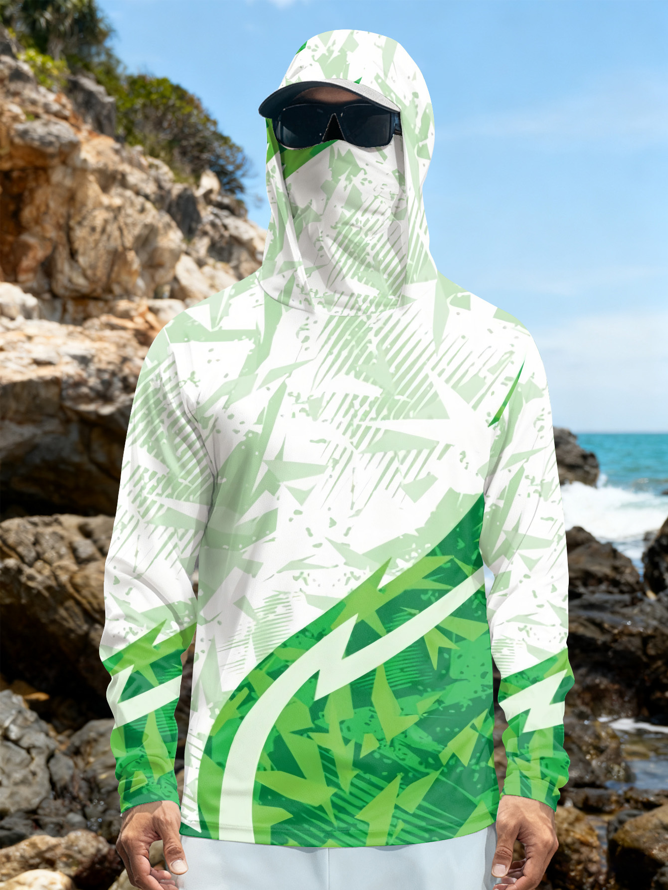 Men's Fishing Hooded Long-Slee - огляд і ціна Fishing Shirt Uv Protection