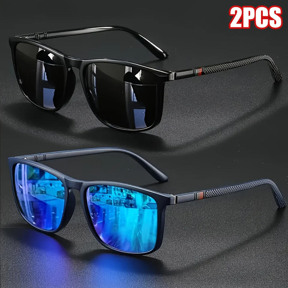 2pcs Luxury Square Vintage Pol - огляд і ціна Fishing Sunglasses Polarized