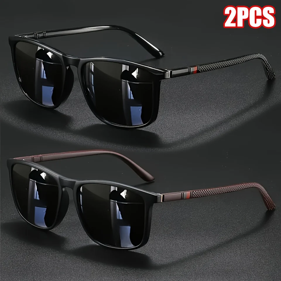 2pcs Luxury Square Vintage Pol - огляд і ціна Fishing Sunglasses Polarized