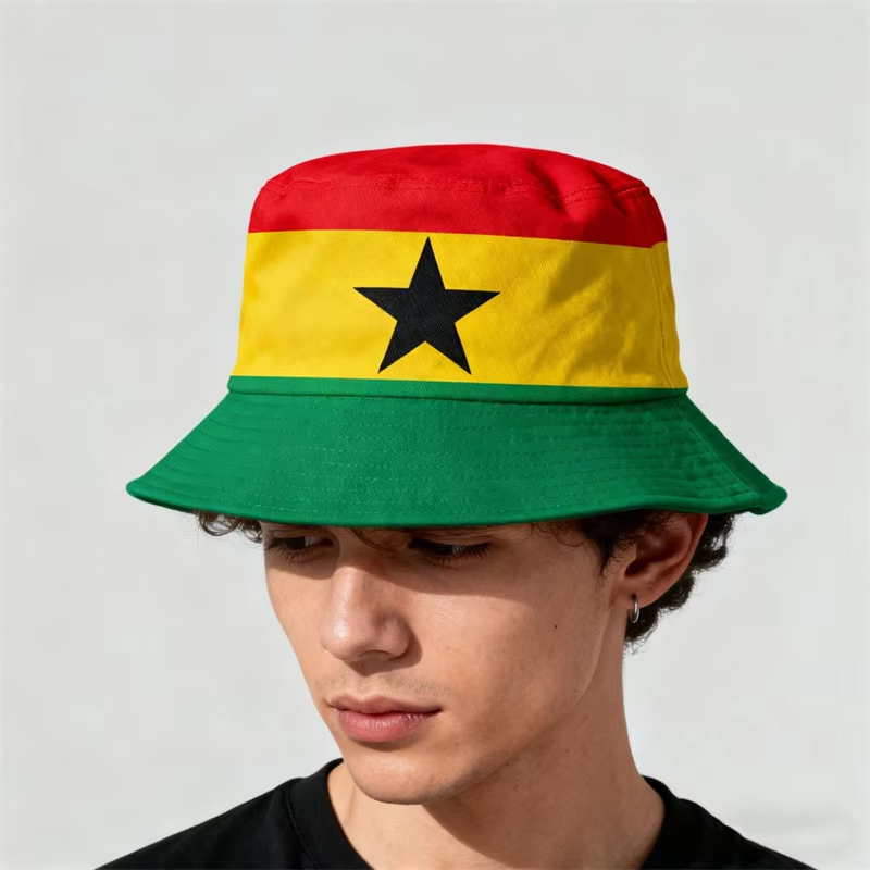 Printed National Flag Bucket H - огляд і ціна Fishing Hat